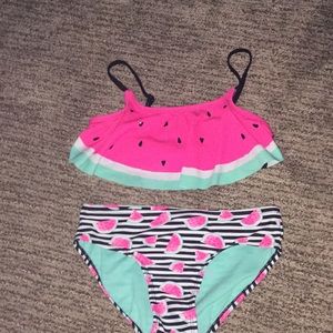 Justice watermelon swimsuit Girls size 12